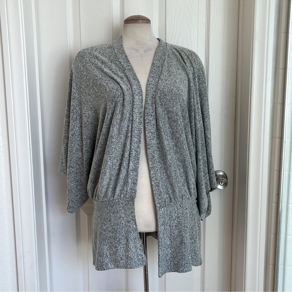 Anthro Saturday Sunday grey open cardigan one size